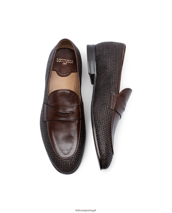 ponto Lottusse homens mocassins verona mesh canguro café 86F22T96 calçados