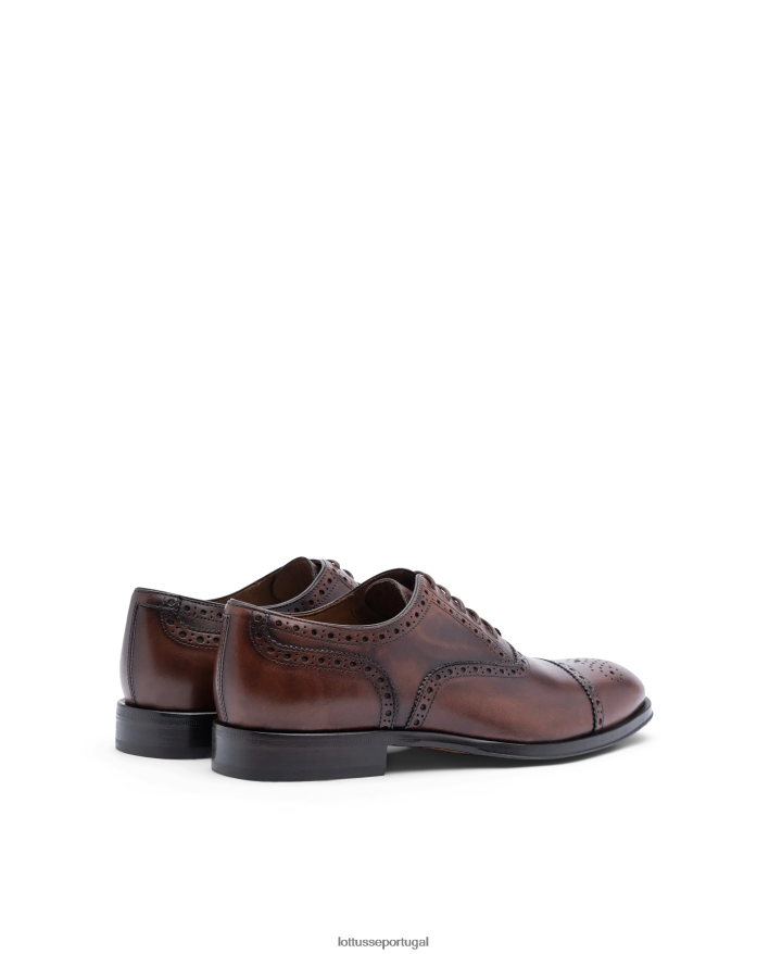 ponto Lottusse homens lenox escovar bezerro oxford marrom 86F22T139 calçados