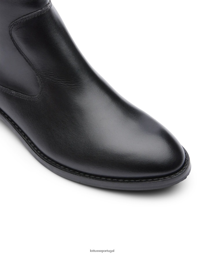 ponto Lottusse mulheres bota claire de cano curto preto 86F22T402 calçados